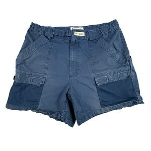 Columbia PFG Shorts Women's Medium Fishing Hiking Adjustable Waist‎ Cargo Blue